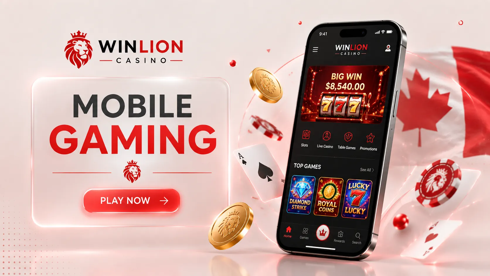 Mobile Gaming with WinLion Casino